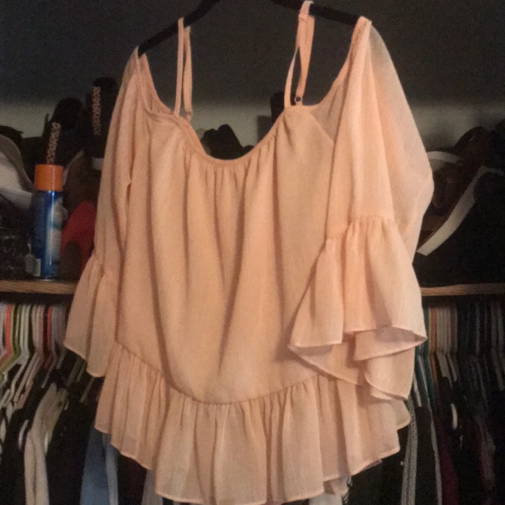 Peach blouse